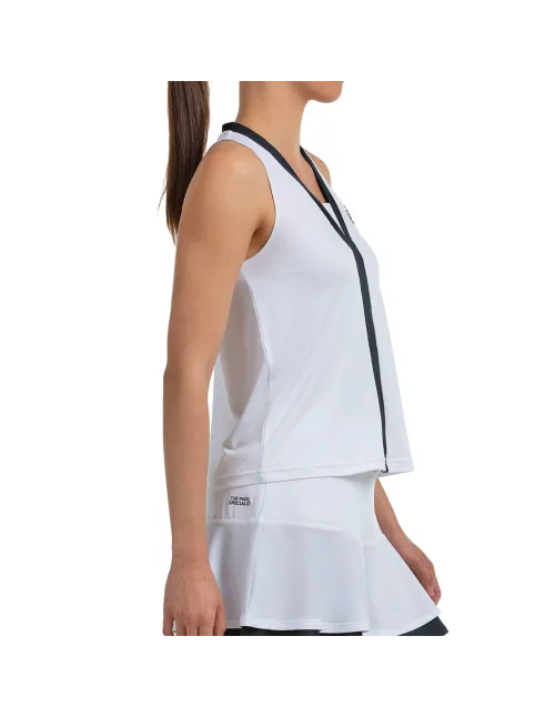 CAMISETA SIN MANGAS BULLPADEL MUJER TALITA 012 BLANCO | Ofertas de pádel